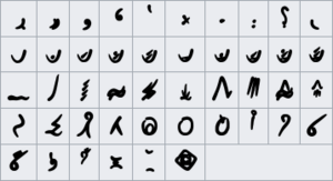 Heavens Vault alphabet.png